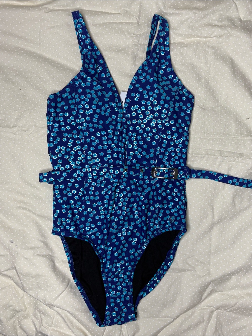 NWT French Connection Star Swimwear Belt Swimsuit Size XS Style SXAW9